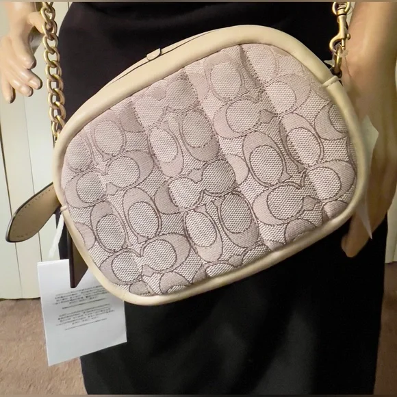 💎RARE NWT AUTHENTIC COACH Signature Jacquard Small Camera Bag💎 - Picture 9 of 16